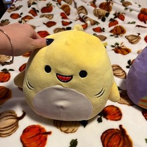 Yellow Shark Squishmallow